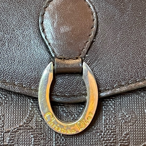 Dior Brown Leather and PVC Trotter Style Wallet/Clutch - Picture 11 of 12